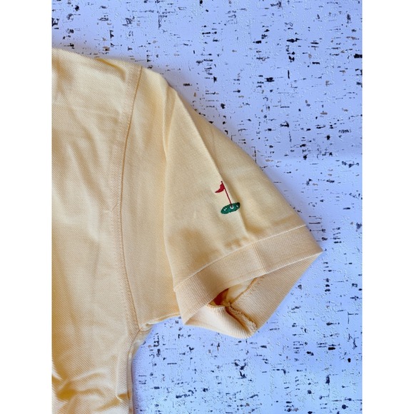 VTG Pivot Rules Men's Golf Polo Shirt Yellow Short Sleeve Size M Classic Style - Picture 4 of 7